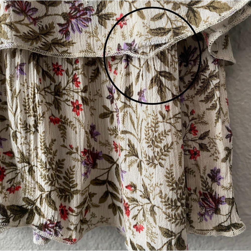 Urban Outfitters Rachele Tiered Floral Babydoll Long Sleeve Dress - Picture 10 of 12